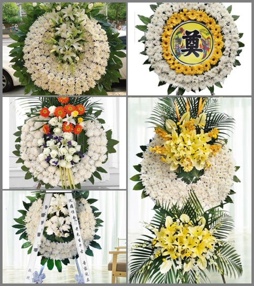 广东江门市新会区三江镇九子沙村花圈速递